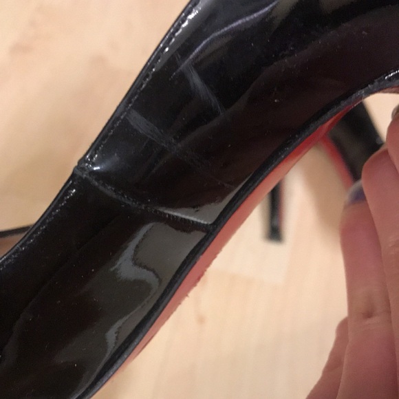 Christian Louboutin Black Patent Calf Leather Dolly Pump - Picture 9 of 14